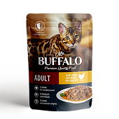 Mr.Buffalo пауч для взрослых кошек Цыпленок в соусе 85г фото, цены, купить