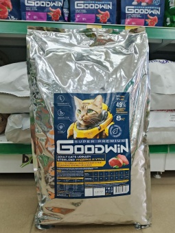 GOODWIN для стерилизованных кошек/кастрированных котов, для мочекаменной болезни Индейка и Утка 8кг фото, цены, купить