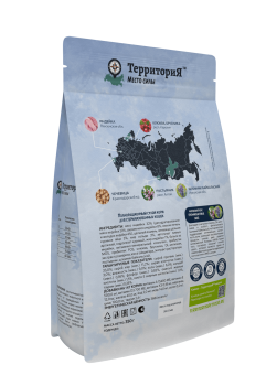 Территория Кавказ Индейка с брусникой для стерилизованных 1,5кг для кошек фото, цены, купить