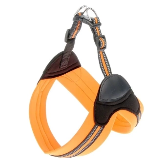 Шлейка супермягкая со светоотражающей прошивкой, 62-69см оранжевая(10/30) фото, цены, купить