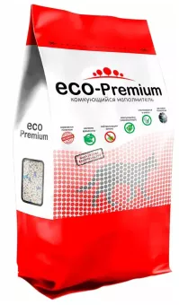 Наполнитель ECO Premium BLUE комкующийся 20кг -55л фото, цены, купить