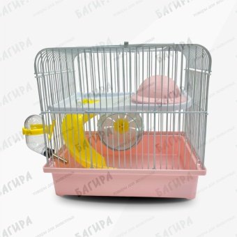 Клетка д/хомяка ЭМАЛЬ 27*20,5*25см (комплект) + Подарочочная Коробка фото, цены, купить