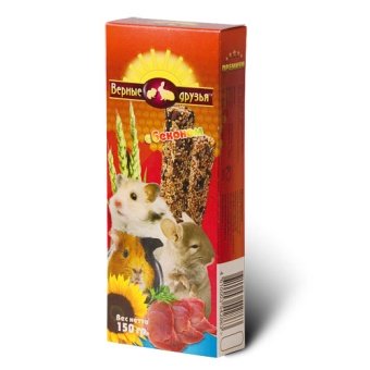 Верные Друзья палочки для грызунов с беконом 150г фото, цены, купить