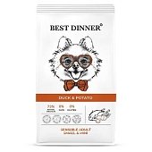 Best Dinner Sensible с уткой и картофелем при аллергии у собак мелких пород 10кг фото, цены, купить
