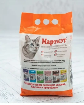 Марткэт наполнитель,  впитывающий крупная гранула 4,5л фото, цены, купить