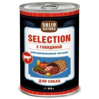 Solid Natura Selection консервы для собак с говядиной 970г фото, цены, купить