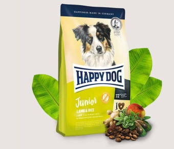 Happy Dog Supreme Young Junior Lamm&Reis ягненок и рис для щенков с чувствительным пищеварением 1кг фото, цены, купить