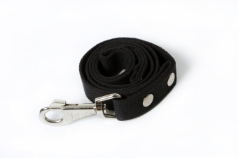 Брезент Поводок 25мм 1,5м  карабин Чёрный фото, цены, купить