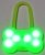 Светящийся брелок-подвеска "Косточка" цвет: зеленый 7.0*5.1*1.1см фото, цены, купить