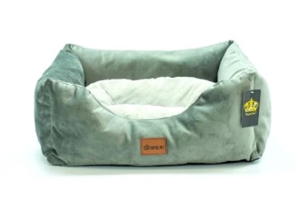 Лежак элегант замша серая №2 фото, цены, купить