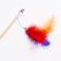 Дразнилка-удочка "Радужные перья" на деревянной палочке, микс цветов фото, цены, купить