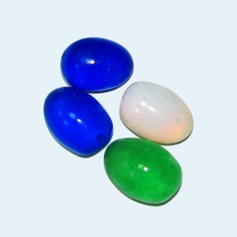 Грунт №1 Яйцо матовое разноцветное 4см стекло фото, цены, купить