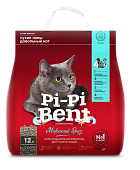 Pi-Pi-Bent Морской бриз Наполнитель комкующийся для туалета кошек крафт-пакет 5 кг (12 л) фото, цены, купить