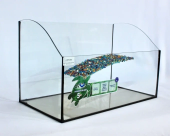 Террариум - черепашник Cariby-50, с островком,  прямоугольной формы фото, цены, купить