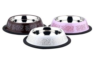 Миска DOGMAN на резинке №1 цветной дизайн "леопард" 0,45л фото, цены, купить