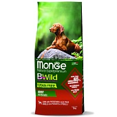 Monge BWild GRAIN FREE сухой для взрослых собак всех пород Ягнёнок/Картофель 12кг фото, цены, купить