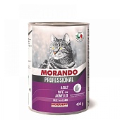 MORANDO PROFESSIONAL Консервы с ягнёнком паштет для кошек 400г фото, цены, купить