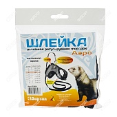 Шлея + Поводок АЭРО №3 д/хорьков,,шиншилла 18-23см фото