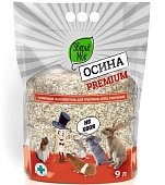 Наполнитель древесный ЗВЕРЬЁ МОЁ Осиновый для грызунов и птиц Премиум 9л