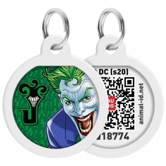 Адресник Collar WAUDOG "Джокер зеленый" 25 мм  фото, цены, купить