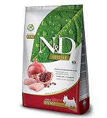 Farmina N&D ADULT MINI PUMPKIN Chicken&Pomegranate курица, гранат, тыква для мини пород собак 800г фото, цены, купить