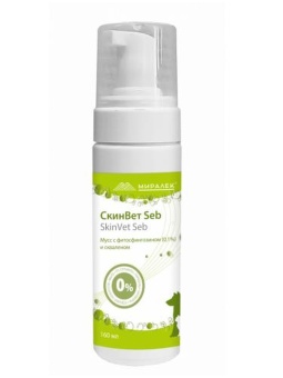 Мусс СкинВет Seb со скваленом и фитосфингозином 160мл фото, цены, купить