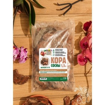Кора сосны "Рецепты Дедушки Никиты" 1,5 л фр 6-10 фото
