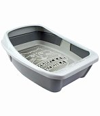 Сибирская Кошка "ЕВРО" глубокий с сеткой и бортиком 44*32*26см фото, цены, купить