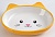 Миска керамическая овальная "Кошачья мордочка" 14*12*3,5 см, 200 мл, жёлто-оранжевая 2324215 фото, цены, купить