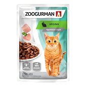 Zoogurman пауч кролик в соусе 85г для стерилизованных кошек фото, цены, купить