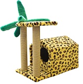 Домик-будка с пальмой "Тропический" для кошек