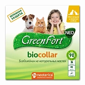 БиоОшейник от клещей и насекомых GreenFort NEO, для кошек и мелких собак, 40 см фото, цены, купить