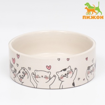 Миска керамическая "Любовь и Кошки" 300мл 11,5*5см (72) фото, цены, купить
