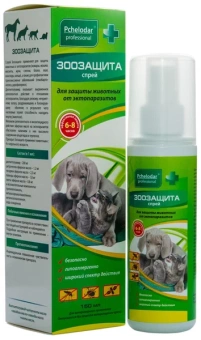 Спрей Pchelodar Кошка/Собака п/клещей,комаров,мошек Зоозащита 150мл фото, цены, купить
