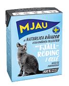MJAU консервы 380г кусочки арктического лосося в желе для кошек фото, цены, купить