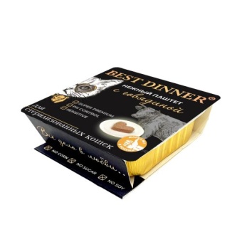 Best Dinner паштет  для стерилизованных с говядиной 100г  фото, цены, купить