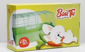 Клетка для кролика 60*36*32см с кормушкой для сена фото, цены, купить