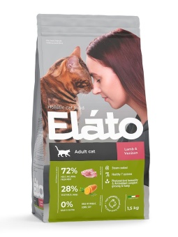 ELATO Holistic с олениной и ягненком для кошек 1,5кг фото, цены, купить