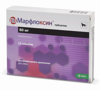 Марфлоксин 80мг для собак 12 таблеток фото, цены, купить