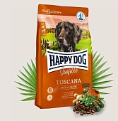 Happy Dog Supreme Sensible Toscana  утка и лосось 1кг