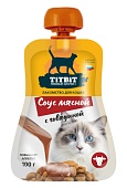 TiTBiT Соус мясной с говядиной лакомство для кошек 100 г фото, цены, купить