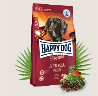 Happy Dog Supreme Sensible Africa африканский страус и картофель для собак 1кг фото, цены, купить