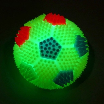 Мячик светящийся соб "Футбол" 6,5см микс цветов фото, цены, купить