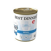 Best Dinner VET PROFI Renal консервы с индейкой при болезнях почек у собак 340г фото, цены, купить