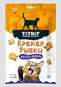 TiTBiT Крекер рыбки для кошек Лосось/Форель 80г  фото, цены, купить