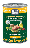 Solid Natura Holistic консервы для кошек с курицей 340г фото, цены, купить