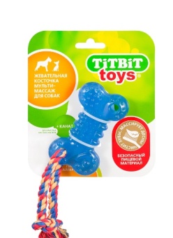 TiTBiT Toys косточка оргалит 10см голуб фото, цены, купить