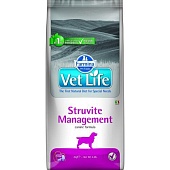 Farmina VetLife Struvite Management для профилактики струвитов у собак 12кг