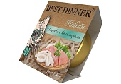 Best Dinner Holistic для стерилизованных кошек,  желе "Индейка с кальмарами" 75г ламистер фото, цены, купить