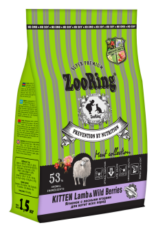 ZooRing Kitten Turkey&Wildberries для котят индейка с лесными ягодами 10кг фото, цены, купить